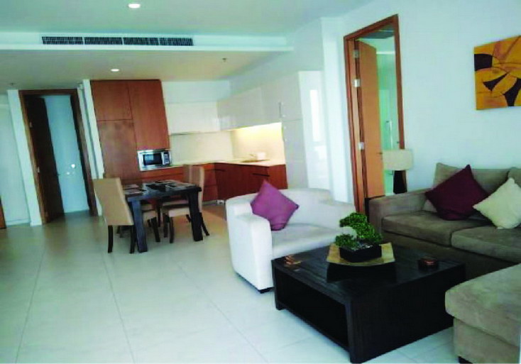 Beachfront 2 Beds Condo for Rent Wong Amat Beach Pattaya